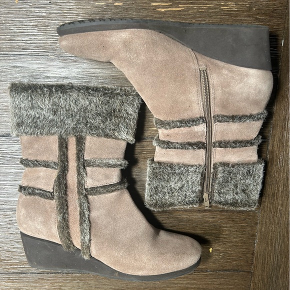 Easy Spirit Esbrandia Leather wedged boots size 8 - Picture 7 of 10